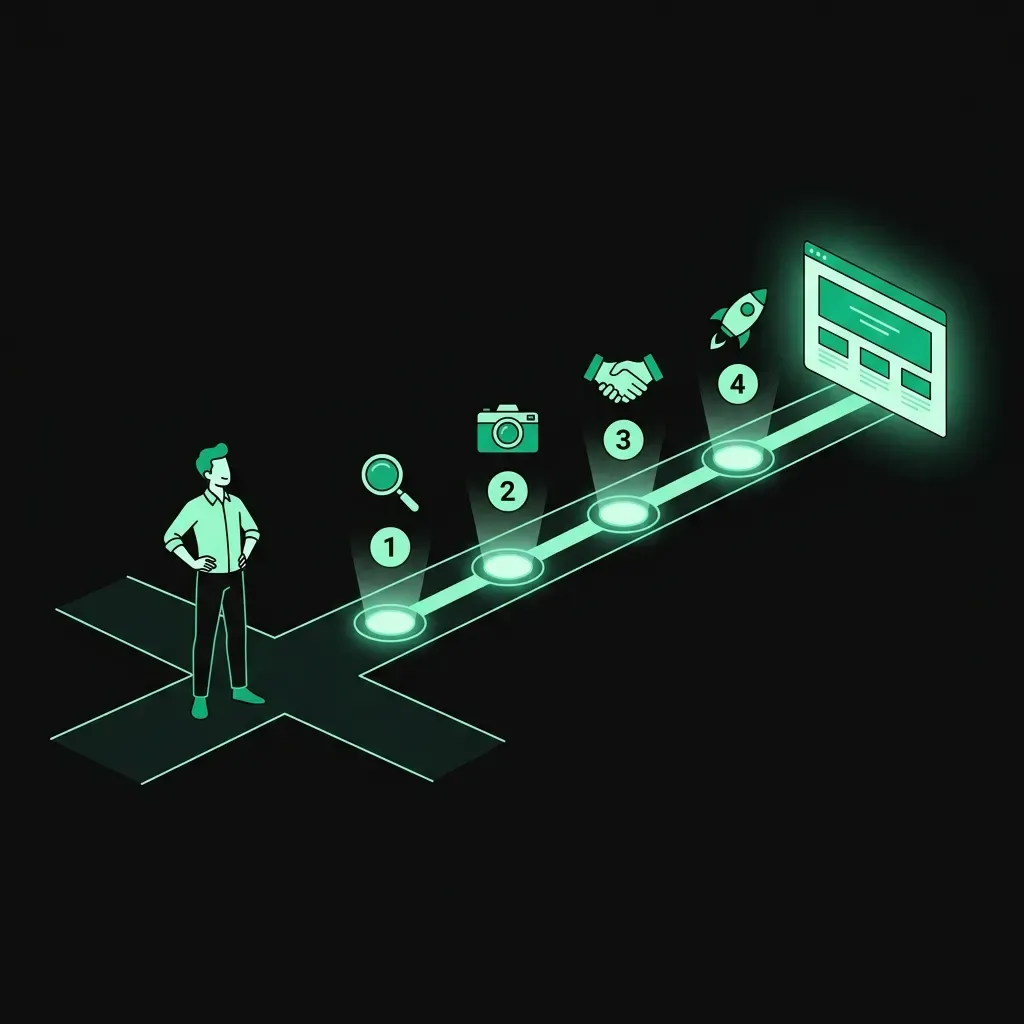 Roadmap en 4 étapes pour créer son premier site internet quand on est artisan